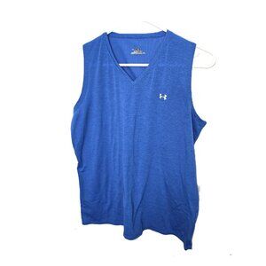 Under Armour Tank Top Athletic Gym Shirt Womens Size Large Blue Activewear